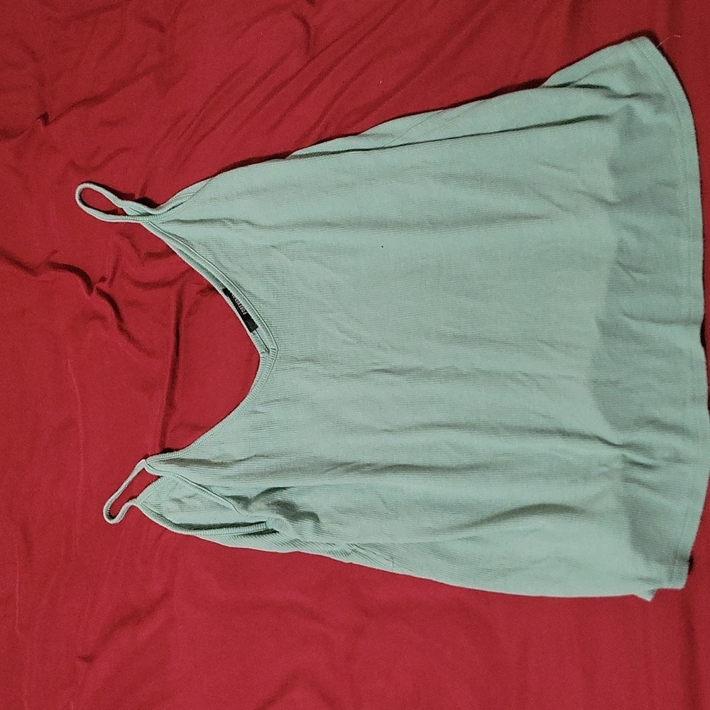Forever 21 spaghetti strap tank size large teal